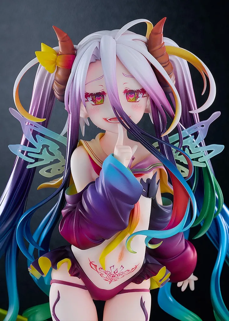 行版《NO GAME NO LIFE 遊戲人生》黑色白 1/7 PVC Figure