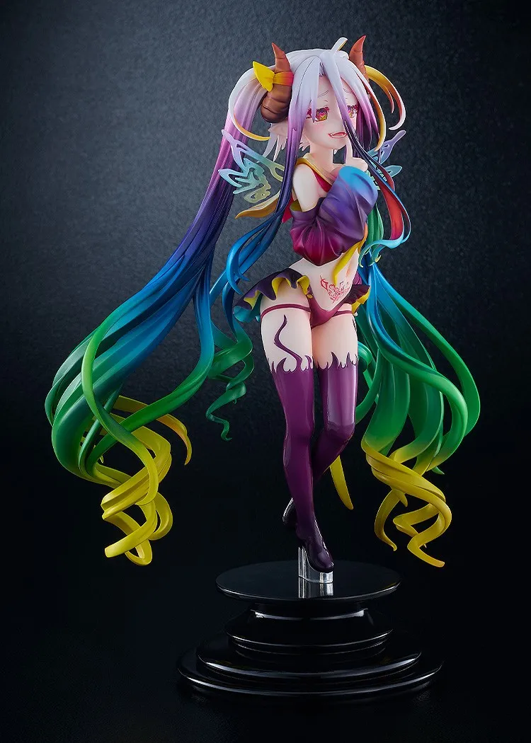行版《NO GAME NO LIFE 遊戲人生》黑色白 1/7 PVC Figure