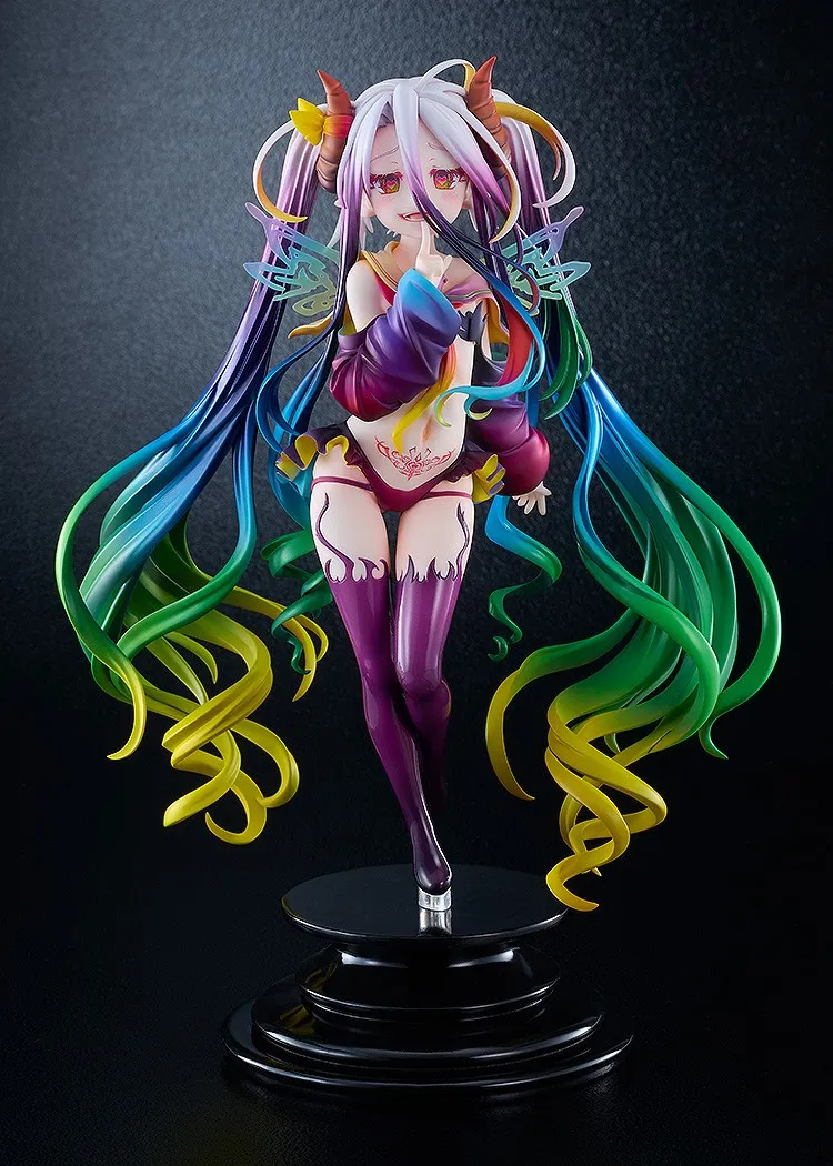 行版《NO GAME NO LIFE 遊戲人生》黑色白 1/7 PVC Figure