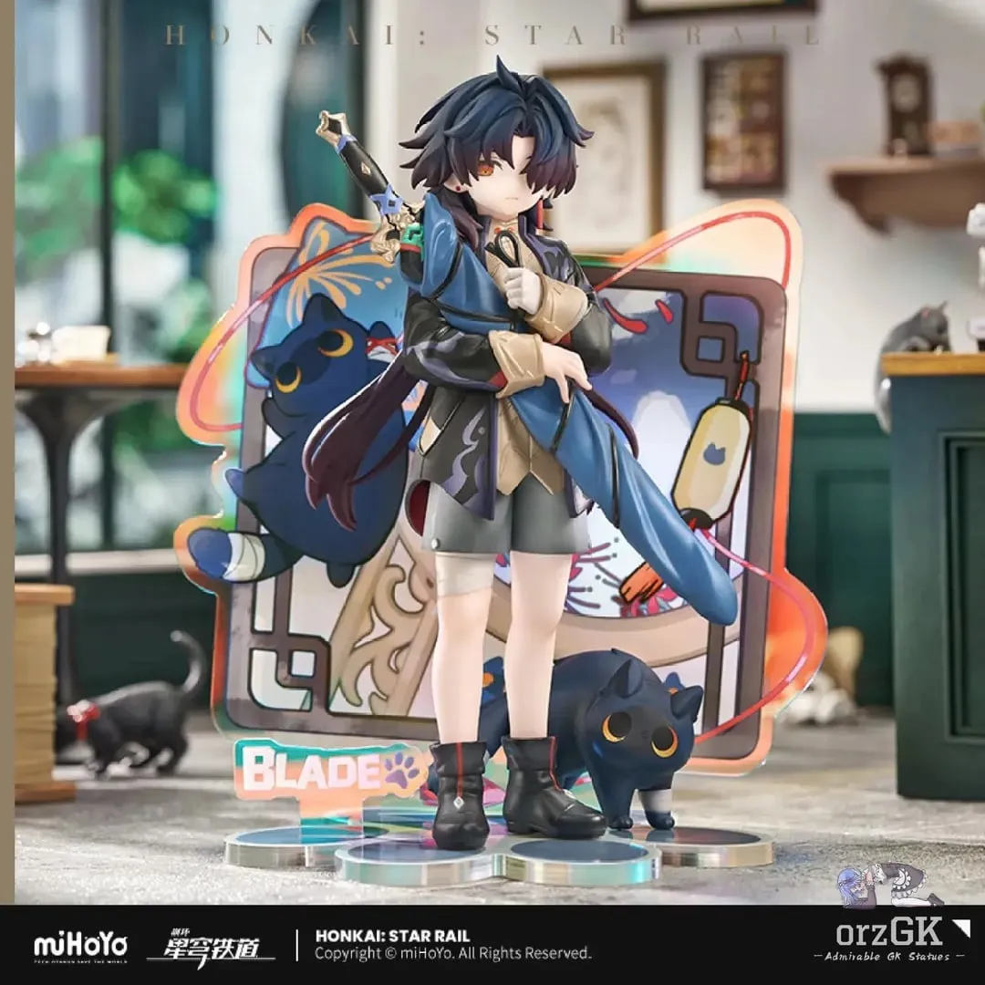 行版《崩壞：星穹鐵道》刃 RISE UP+ 小不點貓貓系列 PVC Figure