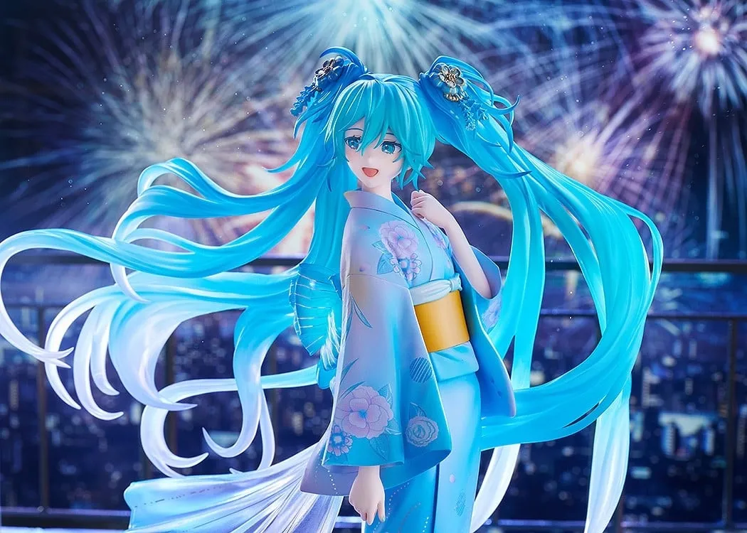 行版《Character Vocal系列01 初音未來》初音未來 Music & Fire Works Ver. 1/7 PVC Figure
