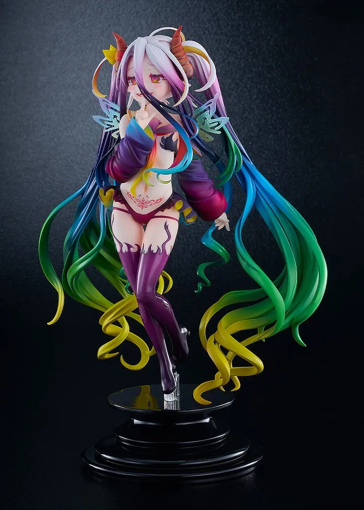 行版《NO GAME NO LIFE 遊戲人生》黑色白 1/7 PVC Figure