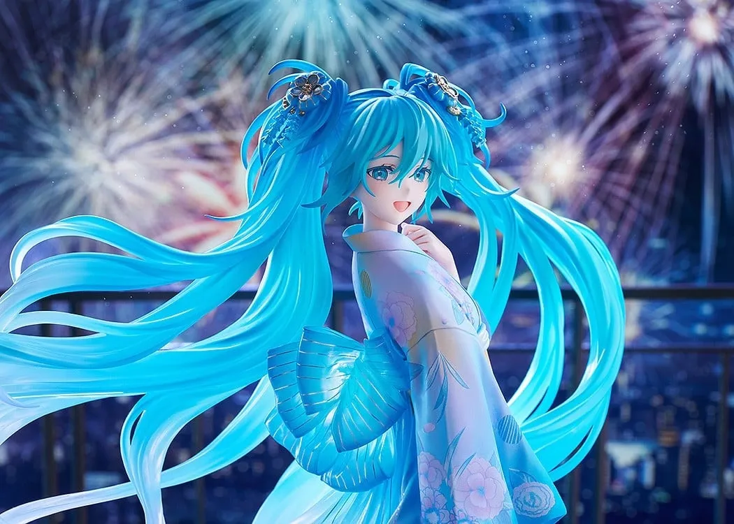 行版《Character Vocal系列01 初音未來》初音未來 Music & Fire Works Ver. 1/7 PVC Figure