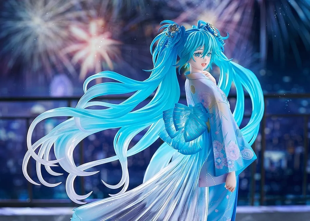 行版《Character Vocal系列01 初音未來》初音未來 Music & Fire Works Ver. 1/7 PVC Figure