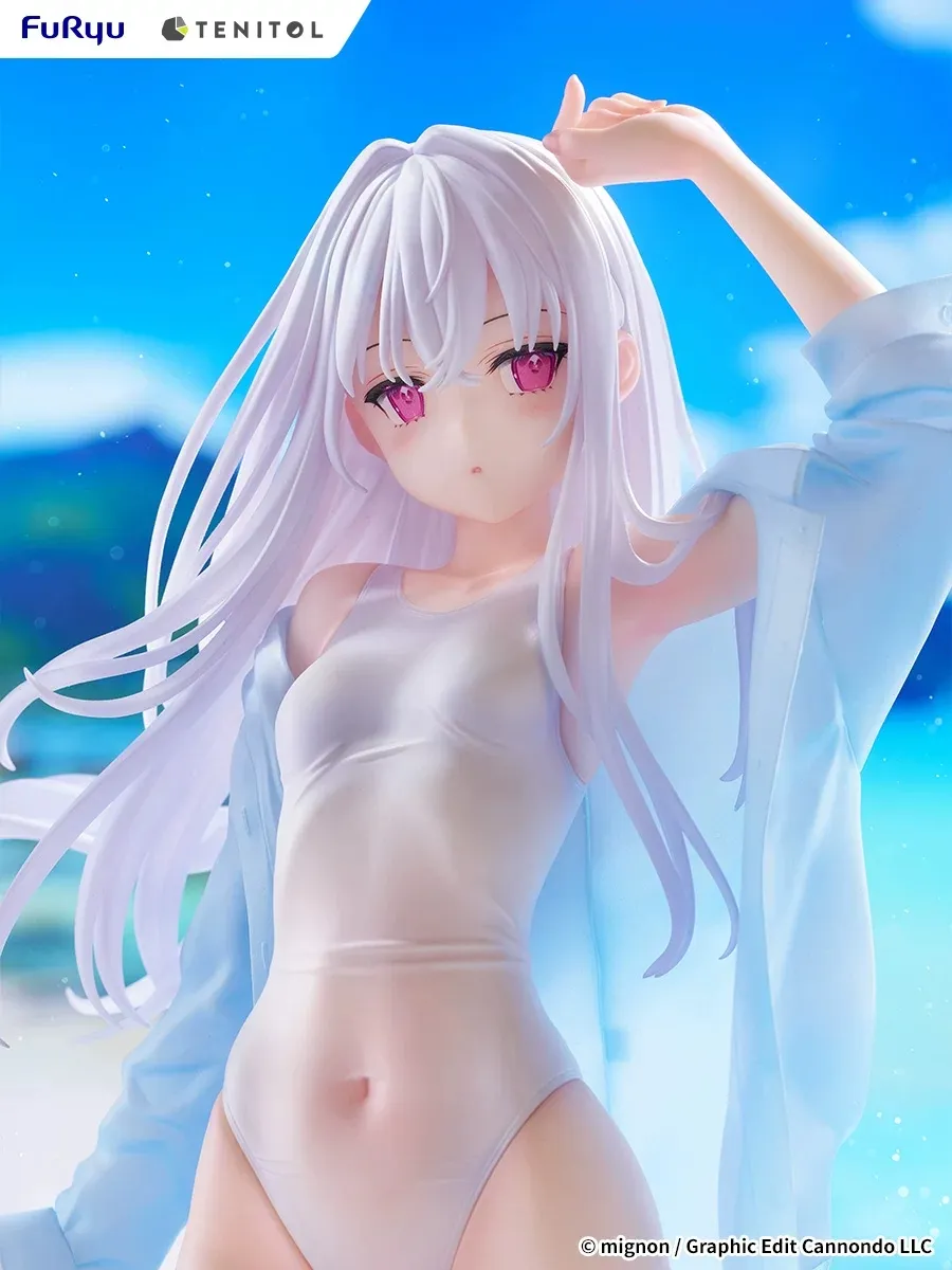 行版《mignon原創角色》shiro Swimsuit ver. 1/7 TENITOL TALL PVC Figure