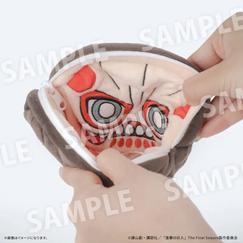 《進擊的巨人》雙面大頭絨毛零錢包（全2種 獨立發售）