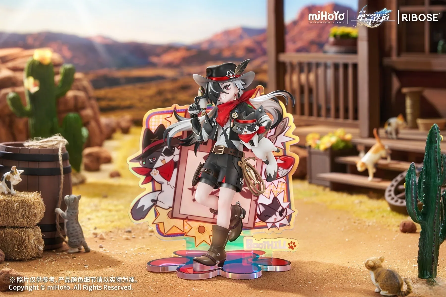 《崩壞：星穹鐵道》小不點貓貓系列 波提歐Ver. RISE UP+ PVC Figure