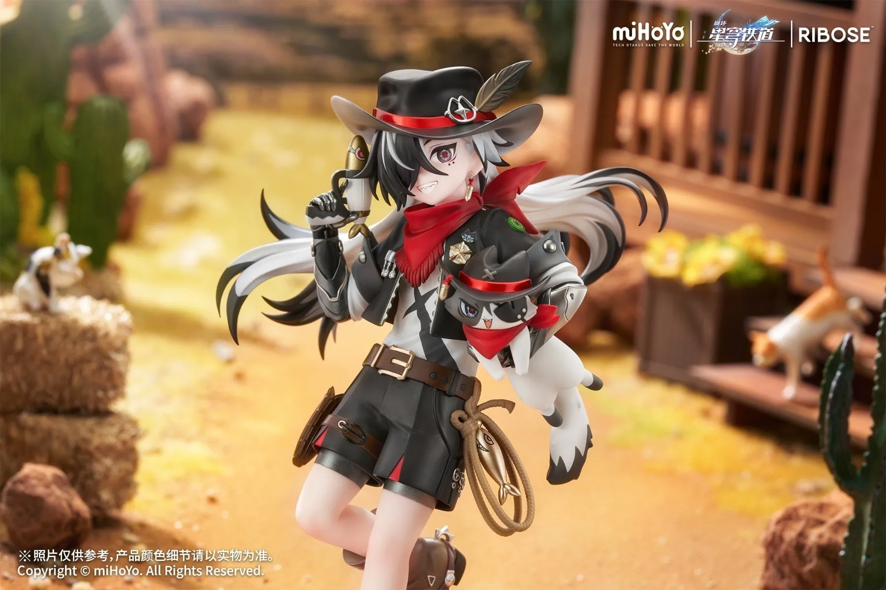 《崩壞：星穹鐵道》小不點貓貓系列 波提歐Ver. RISE UP+ PVC Figure