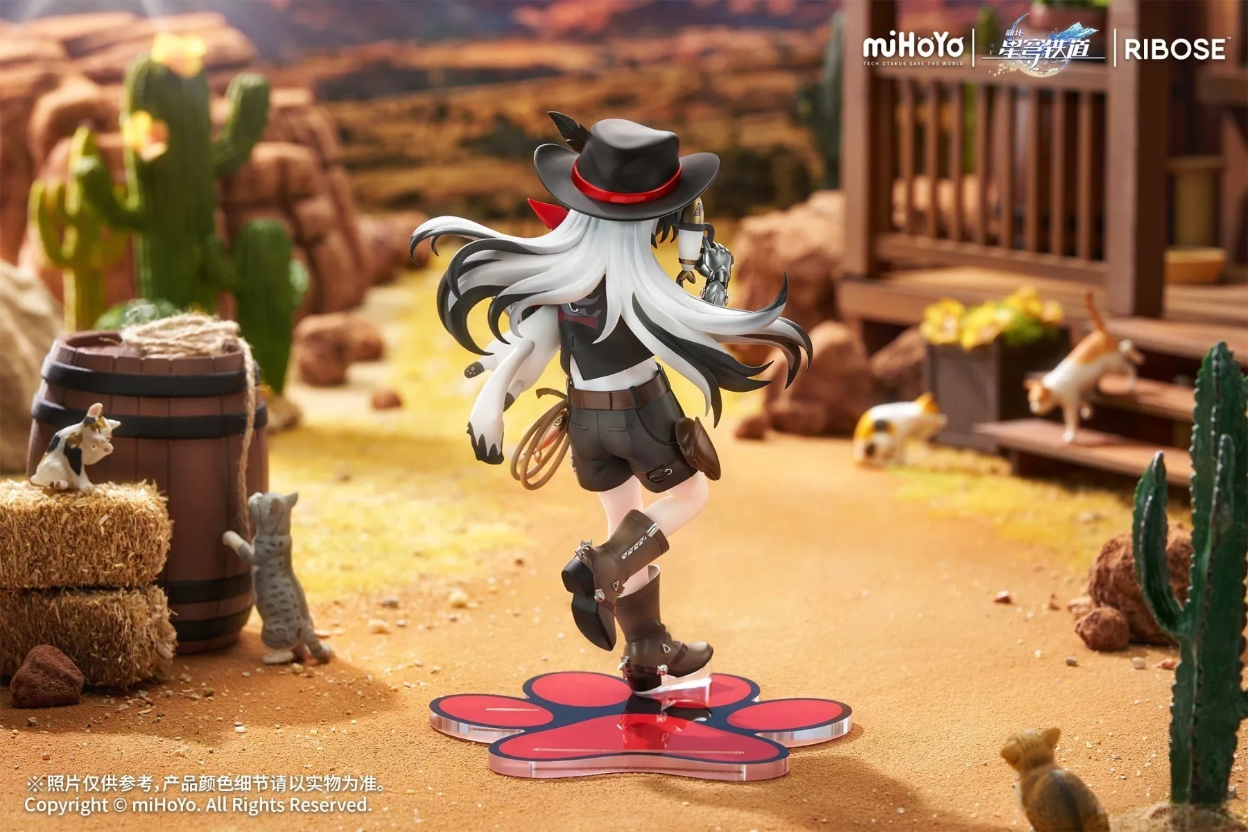 《崩壞：星穹鐵道》小不點貓貓系列 波提歐Ver. RISE UP+ PVC Figure