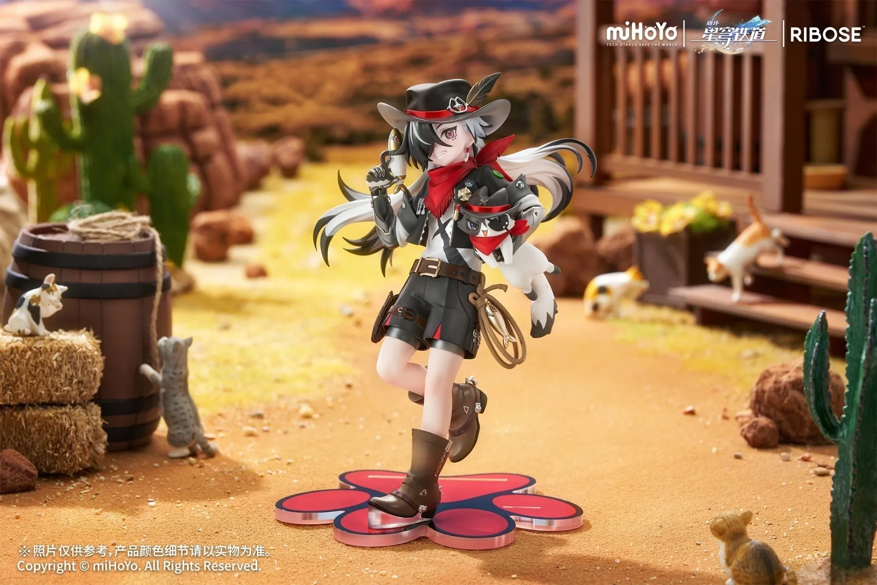 《崩壞：星穹鐵道》小不點貓貓系列 波提歐Ver. RISE UP+ PVC Figure